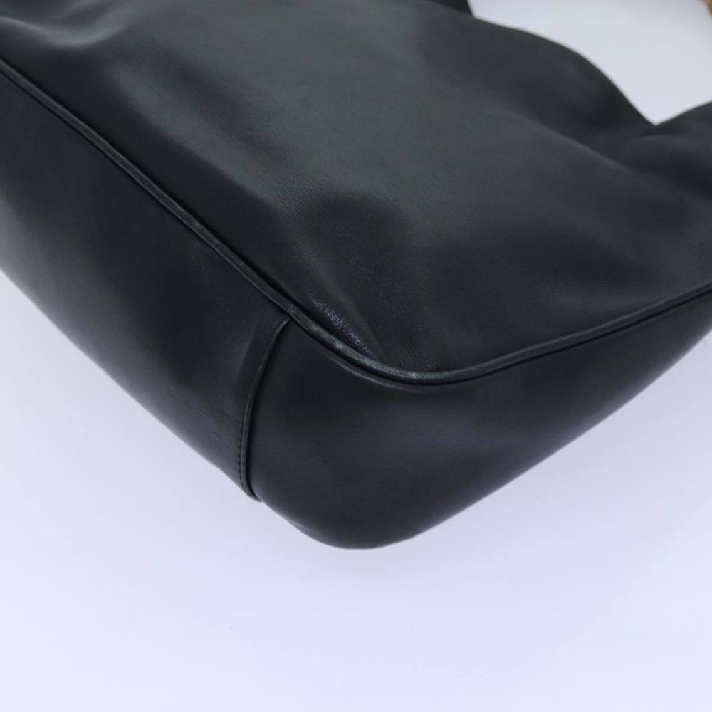 GUCCI Bamboo Shoulder Bag Leather 2way Black Auth 70623 - Picture 16 of 16